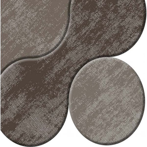 Dots baderomsmatte - Brun