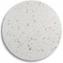 SOHO spisebord 105 cm - Matt svart kryssfot / Terrazzo Bianco