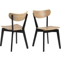 Roxby Spisestol - Eik/svart Roxby Spisestol - Eik/svart