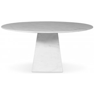 Pegani rundt spisebord i hvit marmor - D145 cm