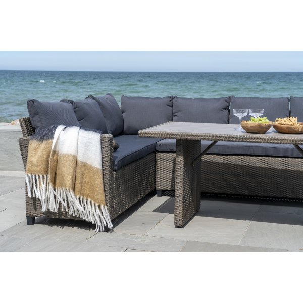 Sintra pledd - Svart/brun Sintra pledd - Svart/brun