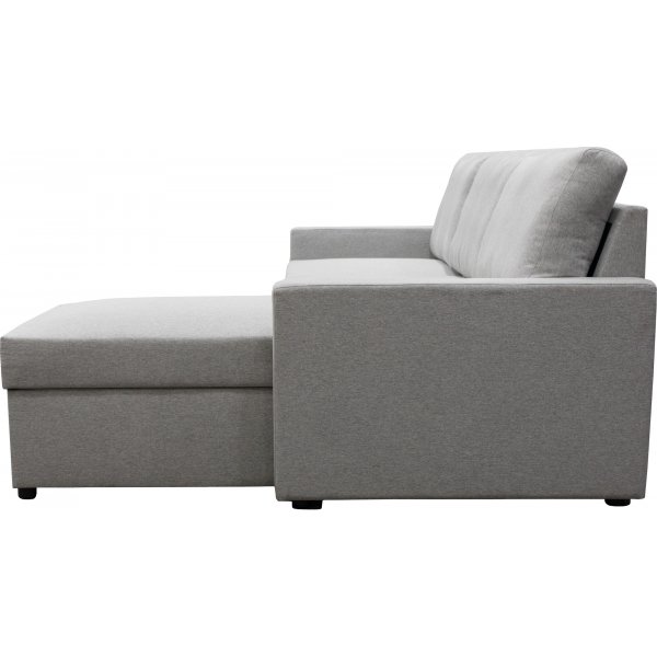 Dream divansofa med sengefunksjon og oppbevaring - lys gr