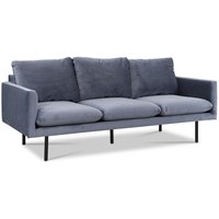 Carolina 3-seter sofa - Duvblå fløyel