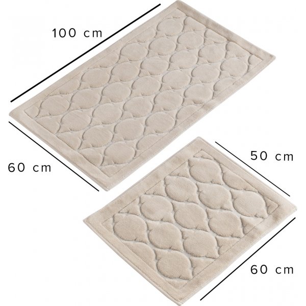 Dante baderomsteppe - Beige Dante baderomsteppe - Beige