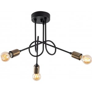 Viral taklampe 10875 - Sort/antikk