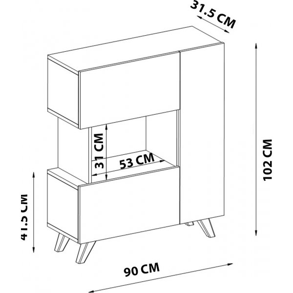 Bambi skap - Hvit Bambi skap - Hvit