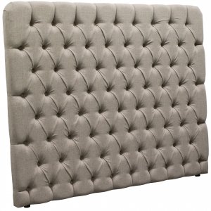 Romance Sengegavl med knappar 160 x 160 cm - Gråbeige Romance Sengegavl med knappar 160 x 160 cm - Gråbeige
