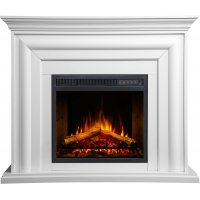 Willburn II Elektrisk peis med Dekorativ flamme - Hvit