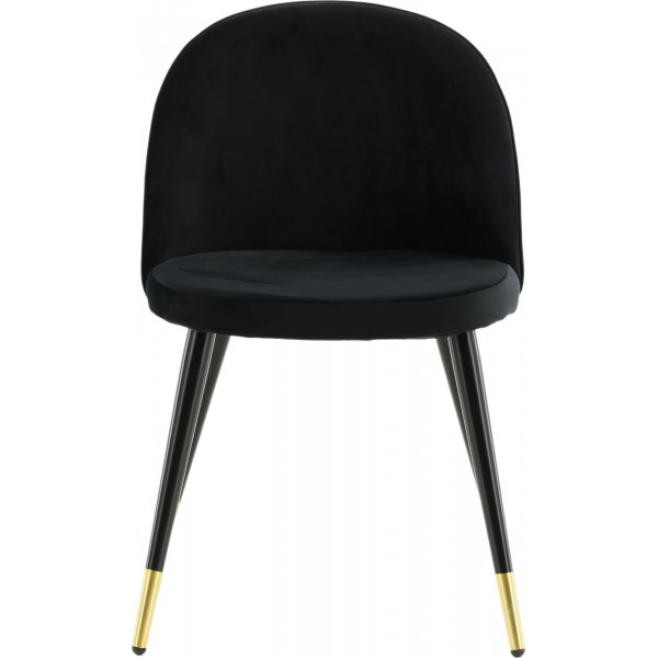 Alice spisestol - Svart/messing