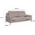 Amsterdam beige 3-seters sofa med hy rygg