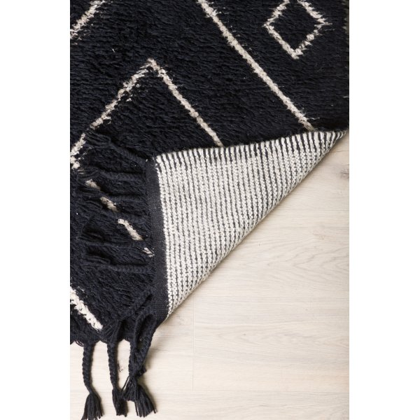 David ullteppe - Svart/hvit David ullteppe - Svart/hvit