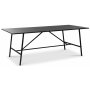 Toscana spisegruppe: 206 cm bord + 6 st Atlantic Empire stoler brun PU