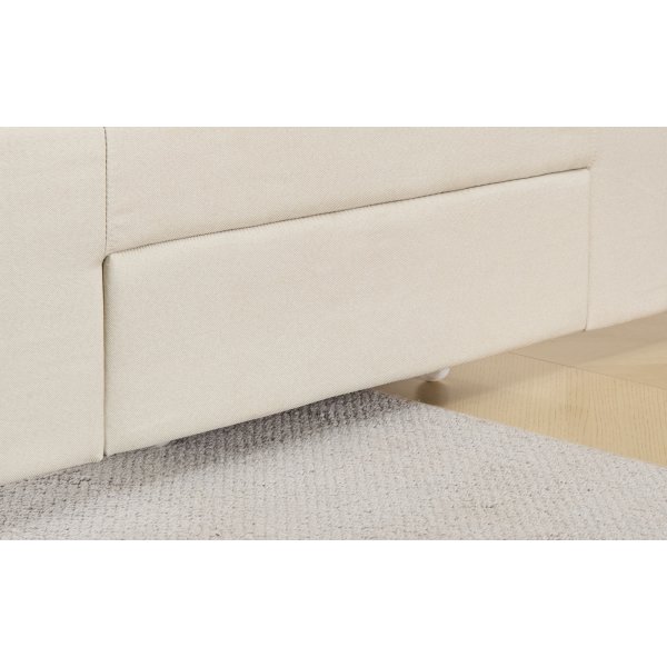 Dame sengeramme med sengegavl og oppbevaring 180 x 200 cm - Beige Dame sengeramme med sengegavl og oppbevaring 180 x 200 cm - Beige
