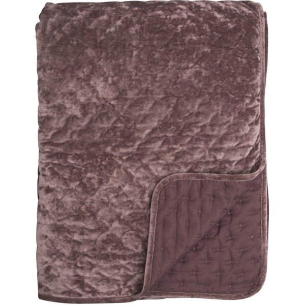 Cia sengeteppe dobbelt 260 x 260 cm - Rosa fløyel Cia sengeteppe dobbelt 260 x 260 cm - Rosa fløyel