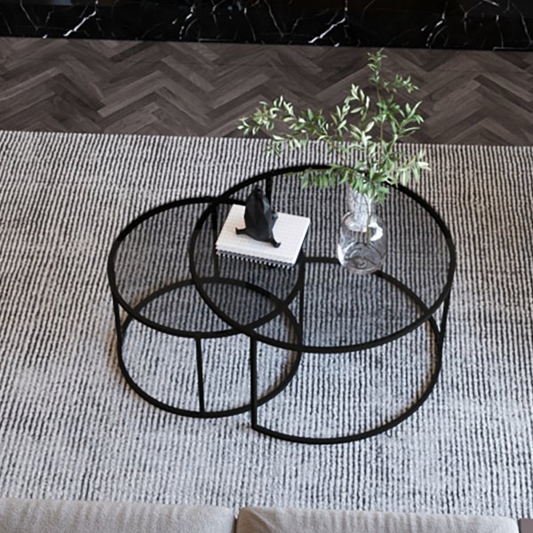 Kyoto sidebord Ø60/80 cm - Sort Kyoto sidebord Ø60/80 cm - Sort