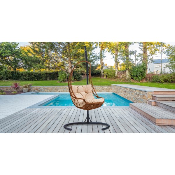 Floria hengestol - Beige/grå/brun Floria hengestol - Beige/grå/brun