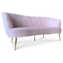 Snckan 3-seter sofa - Rosa flyel / Messing