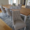 Kundebilde Tuva EUR Spisestol med håndtak - Beige / Vit