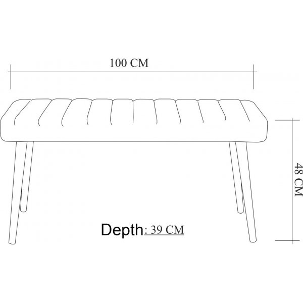 Sture sittebenk - Furu/marineblå Sture sittebenk - Furu/marineblå