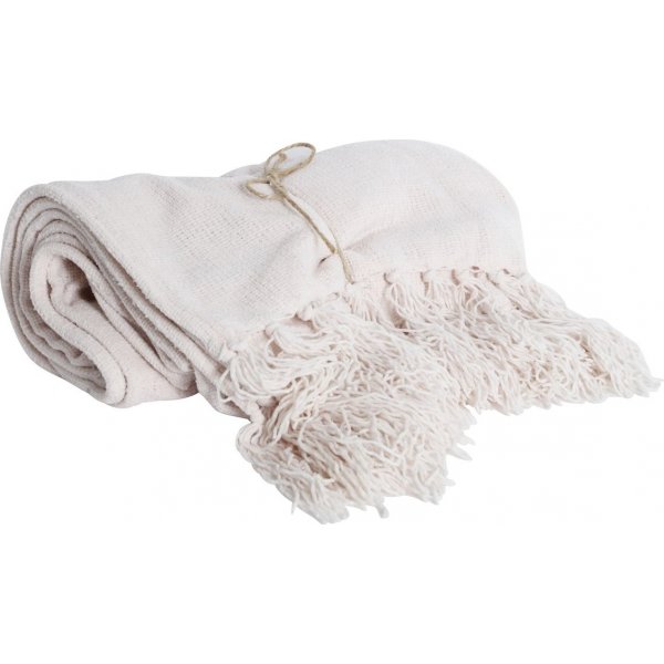 Chenille pledd 127 x 152 cm - Rosa