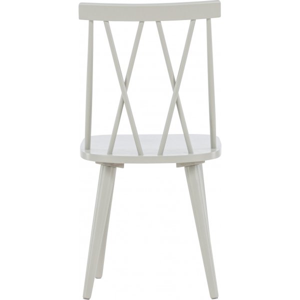 Mariette spisestol i flettet graktig