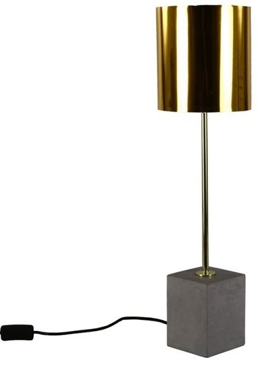 Bordlampe Ocke - Sement / Messing