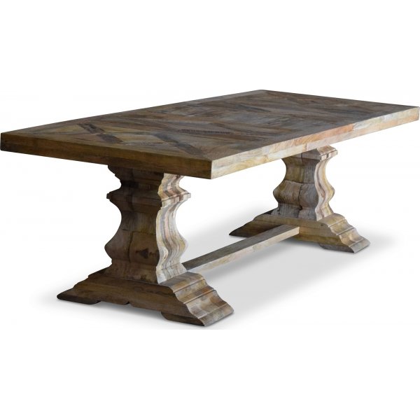 Bord 280x100 cm rustikt tre - Palma + Tekstilrens for mbler