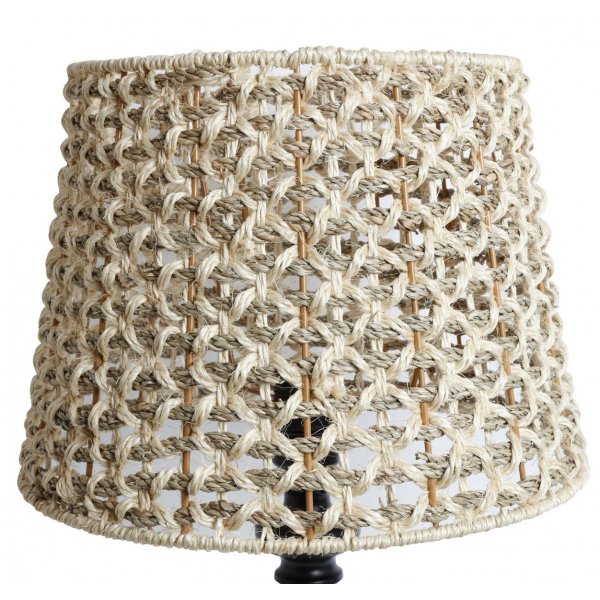 Sisal lampeskjerm 22 cm - Lett Sisal