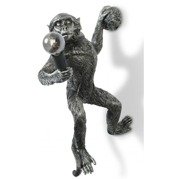Monkey Vegglampe - Slv
