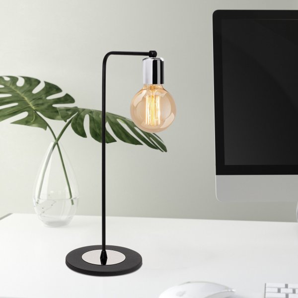 Harput bordlampe - Svart/slv