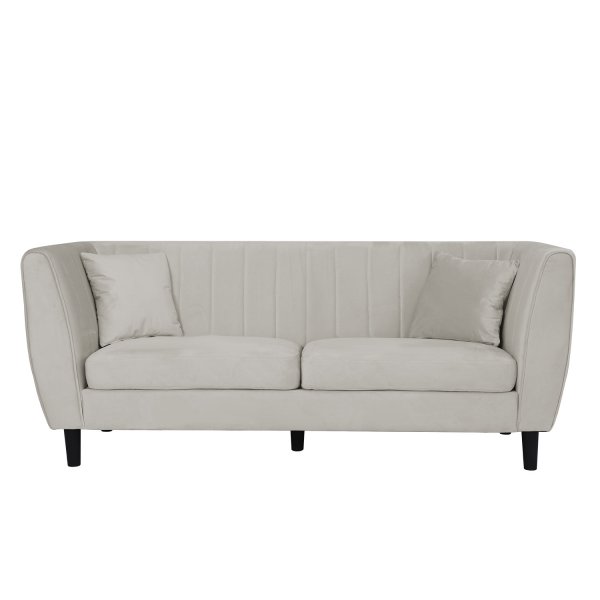 Sofa Arvika - Beige fløyel | 195 cm Sofa Arvika - Beige fløyel | 195 cm