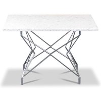 Terrazzo sofabord 75x75cm - Bianco Terrazzo & underdel Star krom Terrazzo sofabord 75x75cm - Bianco Terrazzo & underdel Star krom