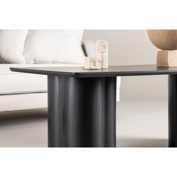 Salongbord 120x60 cm svartbeiset eik - Olivia