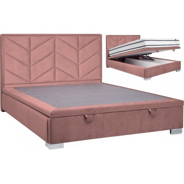 Morena sengeramme 160x200 cm - Rosa