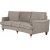 Howard Watford Deluxe 4-seters buet sofa - lysebrun kordflyel