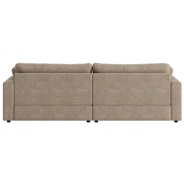 Moby 4-seters sofa 266 cm - Mørk beige + Møbelføtter Moby 4-seters sofa 266 cm - Mørk beige + Møbelføtter