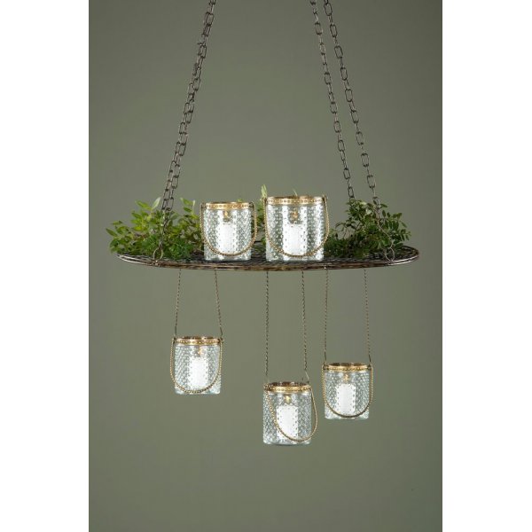 Takdekorasjon i metall 60x102 cm