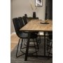 Spisebord Bohusln 250 cm - Svart / Mrk Teak