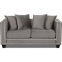 Temple Double Deco 2-seters sofa - Gr bi/slv nagler