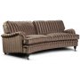 Howard Sir William buet sofa (Dun) - Mobus Chocolate Stripe