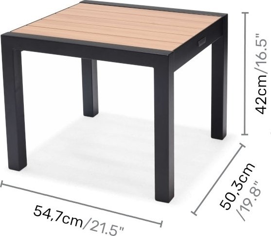 Panama lounge gruppe 3 - Sort/teak