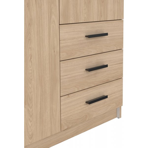 Sprintgarderobe med 2 dører og 3 skuffer - Hickory Sprintgarderobe med 2 dører og 3 skuffer - Hickory