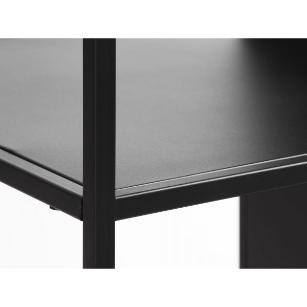 Billy svart metall bokhylle - 180x80 cm Billy svart metall bokhylle - 180x80 cm
