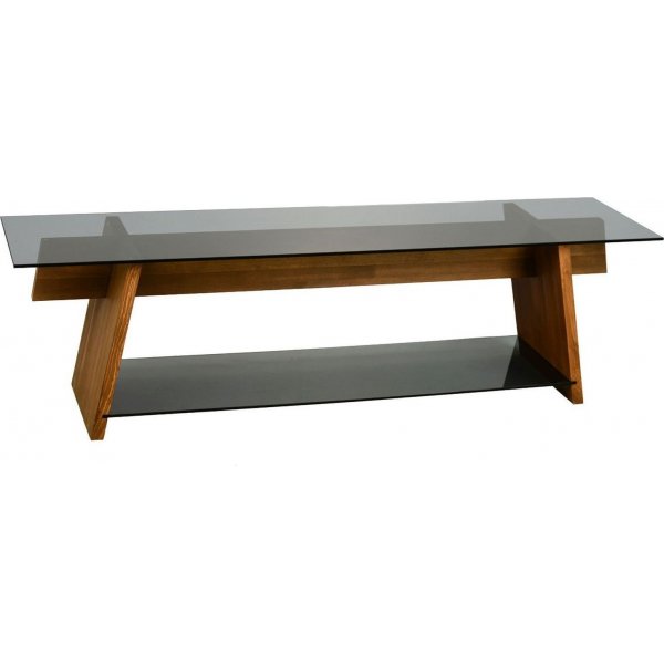 Twitch mediebenk - Valnøtt/svart Twitch mediebenk - Valnøtt/svart