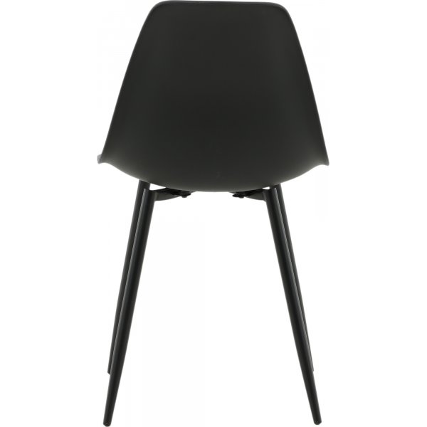 Bridge spisestol - Svart plast