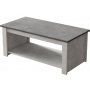 Luvio salongbord 14 - Slv/antrasitt