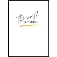 THE WORLD IS YOURS - Plakat 50x70 cm THE WORLD IS YOURS - Plakat 50x70 cm