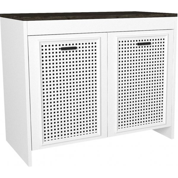 Done skap - Hvit/mørkebrun Done skap - Hvit/mørkebrun