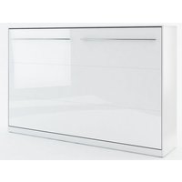 Sengeskap compact living horisontalt (120 x 200 cm fellbar seng) - Hvit høyglans Sengeskap compact living horisontalt (120 x 200 cm fellbar seng) - Hvit høyglans