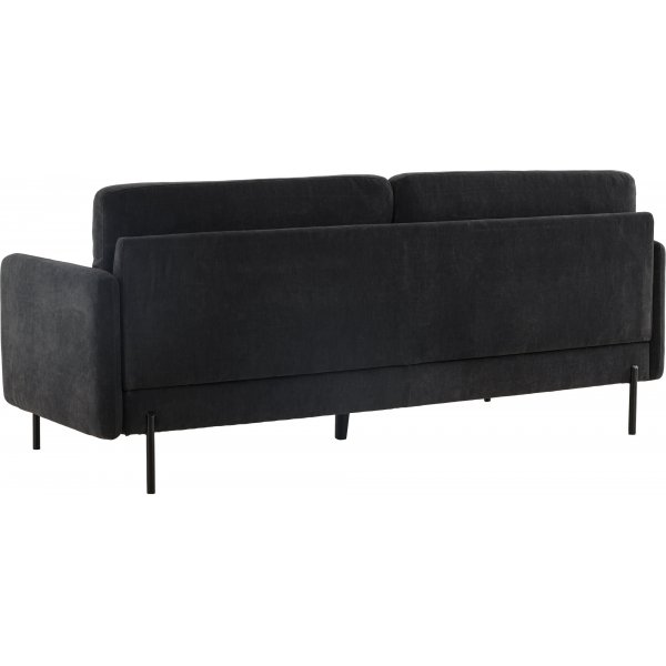 Antibes 2-seters sofa - Sort/Mørkegrå Antibes 2-seters sofa - Sort/Mørkegrå